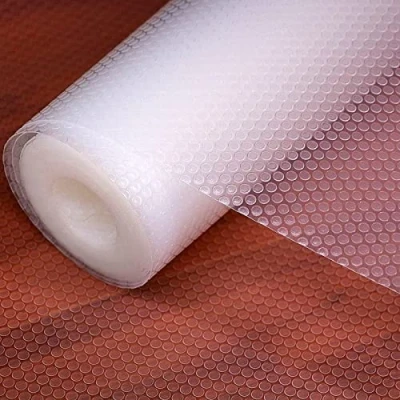 Image of wohomuke Shelf Liners, Kitchen Drawer Liner Mats Washable EVA BPA Free Waterproof &amp; Oil Proof Cupboard Cabinet Protector (Transparent,30cmx6m)