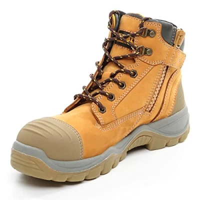 Image of DEWALT Men&#039;s Akron Side Zip Steel Toe Safety Boot, Honey, UK9 (EU43)
