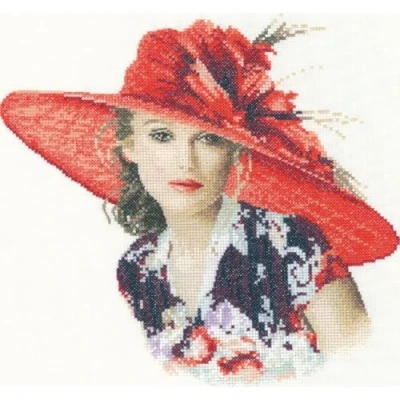 Image of Heritage Crafts Victoria (A) Counted Cross Stitch Kit JLVI1127 A 23.5 x 21.5cm, multicoloured
