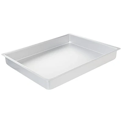 Image of PME OBL12162 Aluminium Oblong Cake Pan Silver 12 x 16 2 Inch Deep
