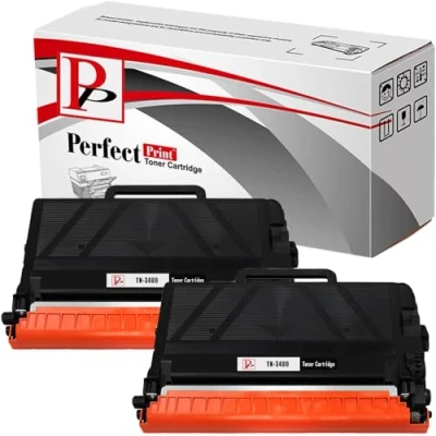 Image of PerfectPrint Compatible Toner Cartridge Replacement for Brother DCP L5500DN L6600DW HL L5000D L5100DN L5100DNT L5100DNTT L5200DW L5200DWLT L5200DWT TN 3480 (Black, 2 Pack)