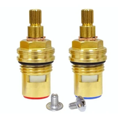 Image of Tap Valves Replacement Ceramic Disc Cartridge Gi Brass Insert Gland Quarter Turn