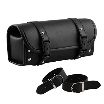 Image of CYSKY Motorcycle Tool Bag PU Leather Front and Rear Fork Side for Harley Yamaha,Honda,Kawasaki,Suzuki Motorcycles