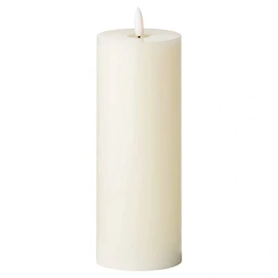 Image of Hill 1975 Luxe Collection Natural Glow 3 x 8 LED Ivory Candle, Plastic,Wax, Mixed, 7.5 20 cm