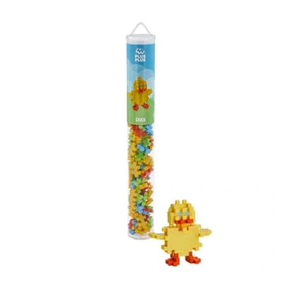 Image of Plus 9604276 Ingenious Construction Toy, Chick, Creative Building Blocks Tube, 100 Pieces
