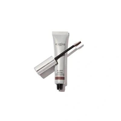Image of Eyeko Fluffy Brow Volumising Fibre Gel Medium Brown 3 16 hours long wear Vegan