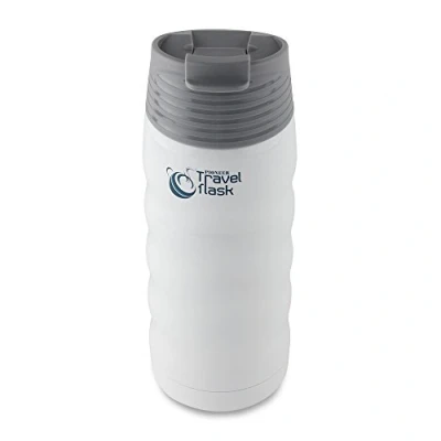 Image of Pioneer Travel Flask, Stainless Steel Vacuum Insulated Double Wall Hot and Cold Drinks Thermo Flask 8 Hours, 24 480ml, White
