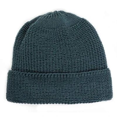 Image of Leuchtfeuer Strickwaren Borkum 303 Beanie Chunky Knit Made in Germany Green One size
