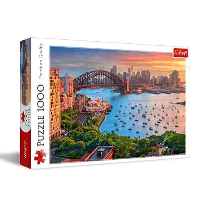 Image of Trefl 10743 Piece Jigsaw, Sydney, Australia 1000 Elements City Panorama, Picturesque Bay, DIY, Creative Entertainment, Fun, Classic Puzzles for Adults and Children from 12 Years