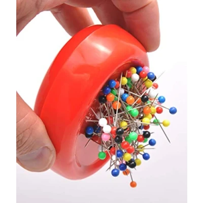Image of Trimz Magnetic Pin Cushion, Red, 12 x 8 3 cm