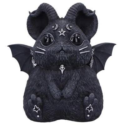 Image of Nemesis Now Marchillias Cult Cutie Chinchilla Figurine, Resin, Black, Cast in the Finest Expertly Hand Painted