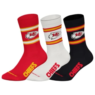 Image of NFL Unisex Kansas City Chiefs Crew Socks Sport (Pack of 3)