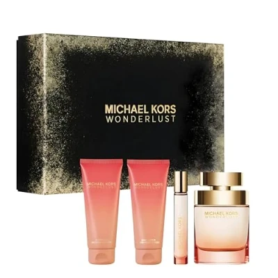 Image of Wonderlust by Michael Kors for Women 4 Pc Gift Set 3.4oz EDP Spray, Body Lotion, Shower Gel, 0.33 oz Spray
