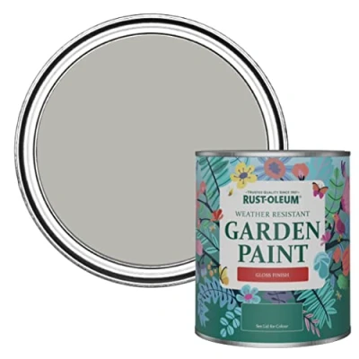 Image of Rust Oleum Grey Mould Resistant Garden Paint In Gloss Finish Tree 750ml
