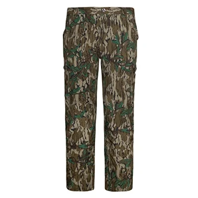 Image of Mossy Oak Men&#039;s Lightweight Camo Hunting Pants Tibbee, Greenleaf, Medium