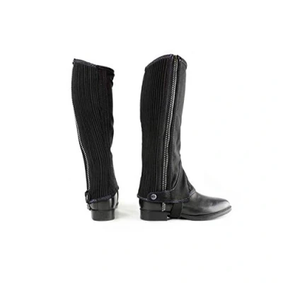 Image of Hy Amara Diamante Half Chaps Black X Large