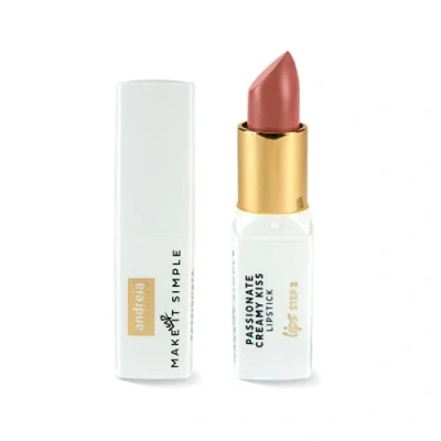 Image of Andreia Professional Make Up Lips PASSIONATE CREAMY KISS Lipstick 01 Hazelnut