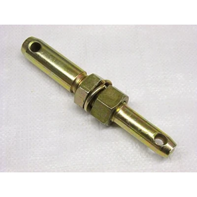 Image of Cat 1 2 Tractor Implement Mounting Pin Lower Link with 1&quot; UNF Thread &amp; Nuts