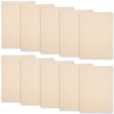Image of Comfy Cubs Burp Cloths 10 Pack Large 100% Cotton Washcloths Double Layered Absorbent Burping Cloth Extra Baby Soft for Boys and Girls (Cream, of 10)