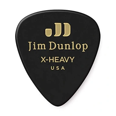 Image of Jim Dunlop 483P03XH Extra Heavy Celluloid Pick Player Black (Pack of 12)