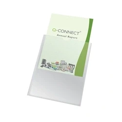 Image of Q Connect Card Holder Polypropylene A4 (Pack of 100) Ref KF01947