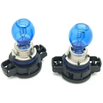 Image of MSA Xenon PY24W 7500K Pair foglight DRL bulbs white daytime H16 lights