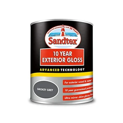 Image of Sandtex Retail 10 Year Exterior Gloss Smokey Grey 0.75 L