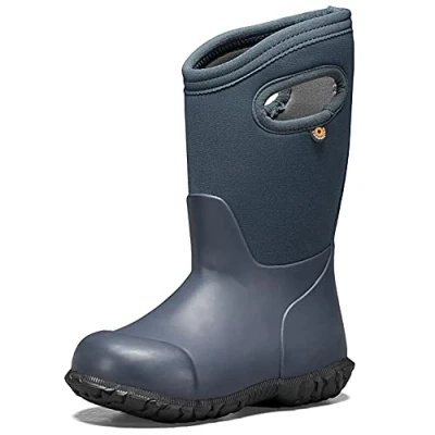 Image of Bogs Kids York Waterproof Rainboot Rain Boot, Solid Navy, 9 US Unisex Toddler
