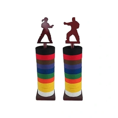 Image of Playwell Martial Arts Unisex (Girl or Boy) Karate Round belt Display Stand New ! (Sold as singles)