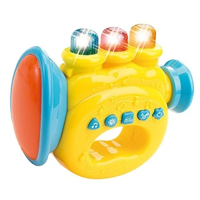 Image of WEofferwhatYOUwant Portable First Trumpet Musical Instrument Educational Toy for Children Learning and Entertainment
