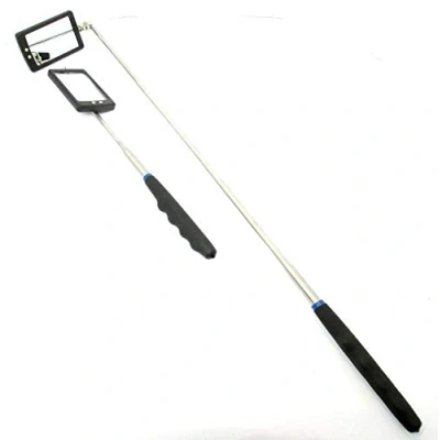 Image of Telescopic Inspection Mirror with 2 LED lights for Garages Mechanics HB198 Etc