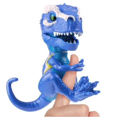 Image of Untamed Roaring Dinos Interactive T Rex, Cobalt (Blue), 40+ Sounds and Reactions, Dinosaur Responds to Touch (Ages 5+)
