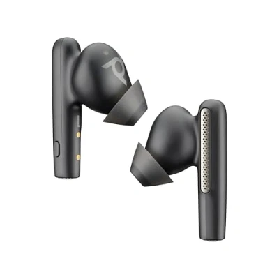 Image of Poly Voyager Free 60 UC True Wireless Earbuds (Plantronics) Noise Canceling mics for clear calls Active Portable charge case, Compatible w/iPhone, Android, PC/Mac, Zoom, Teams