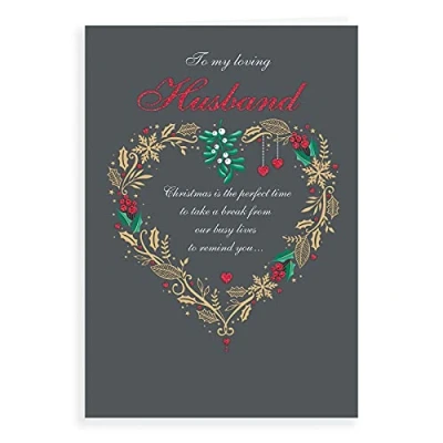Image of Regal Publishing Classic Christmas Card Husband 9 x 6 inches C85422
