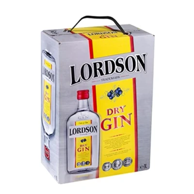 Image of Lordson Dry Gin, Bag in Box 3 Litres (1 x 3L)