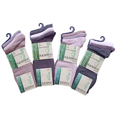 Image of undercover lingerie 6 Pairs Mens Bamboo Super Soft SE044 Socks Browns