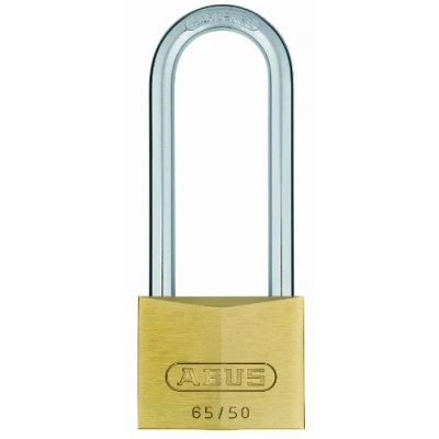 Image of ABUS 12017 80mm Long Shackle Brass Padlock with 6501 Alike Keyed