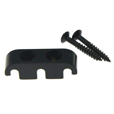 Image of Dopro Bass String Tree Retainer with Mouting Screws Black