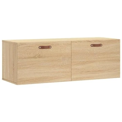 Image of Vidaxl Wall Cabinet Sonoma Oak 100x36.5x35 cm Engineered Wood