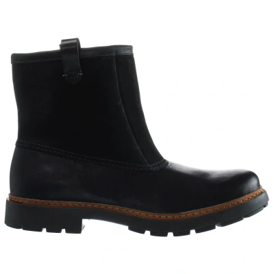 Image of Clarks Trace Top Mens Black Boots Leather Size UK 8