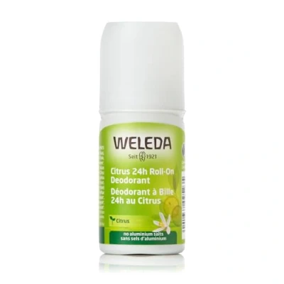 Image of Weleda 24H Roll On Deodorant with Citrus, Aluminium Free, Natural Deodorant, For Men &amp; Women, 24 Hour Protection, 100% Certified Natural, Organic, Vegan, 50 ml