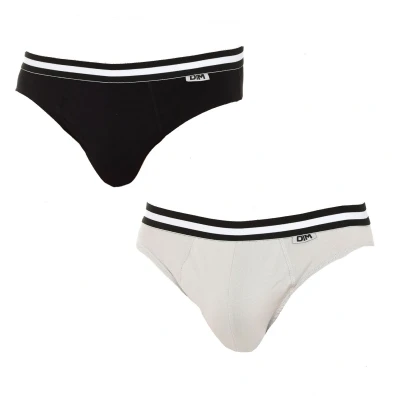 Image of Dim Mens Pack 2 Briefs Cotton Streech tejido transpirable D6577 hombre Multicolour Size 2XL