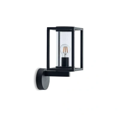Image of Lucande outdoor wall light Ferda, free standing, graphite grey, E27