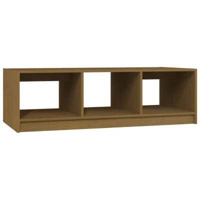 Image of vidaXL Coffee Table Honey Brown 110x50x34 cm Solid Pinewood