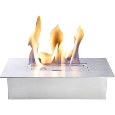 Image of Large Bio Ethanol Burner in Stainless Steel, 3 Litre Capacity
