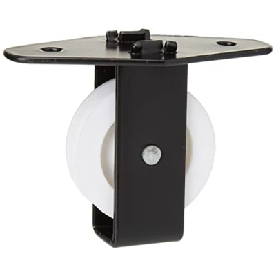 Image of Merriway® BH02120 Single Upright Pulley with Wheel Black