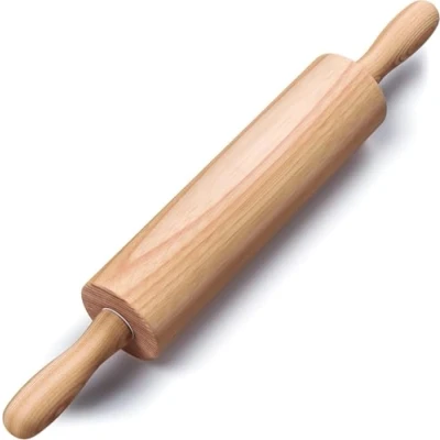 Image of HelferX 17.6 inch Wooden Rolling Pin for Baking Long Dough Roller All Needs