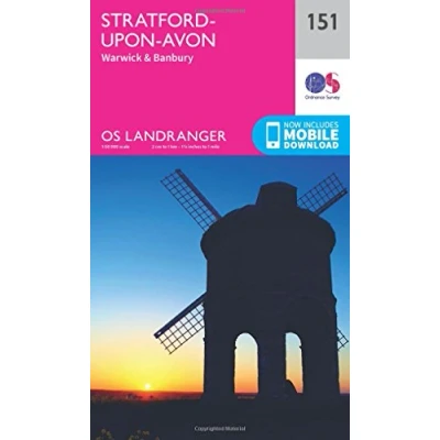 Image of Landranger 151 Stratford upon Avon, Warwick &amp; Banbury Map With Digital Version