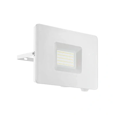Image of EGLO Faedo 3 LED outdoor spotlight in white, 50 W