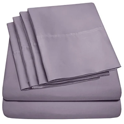 Image of Sweet Home Collection Microfiber Deep Pocket Set Extra Pillow Cases, Value, Plum, Queen